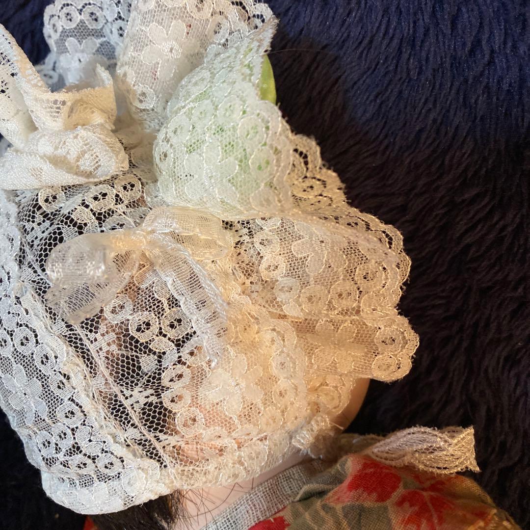 古い　市松人形　英山作　大正時代　４０ｃｍ