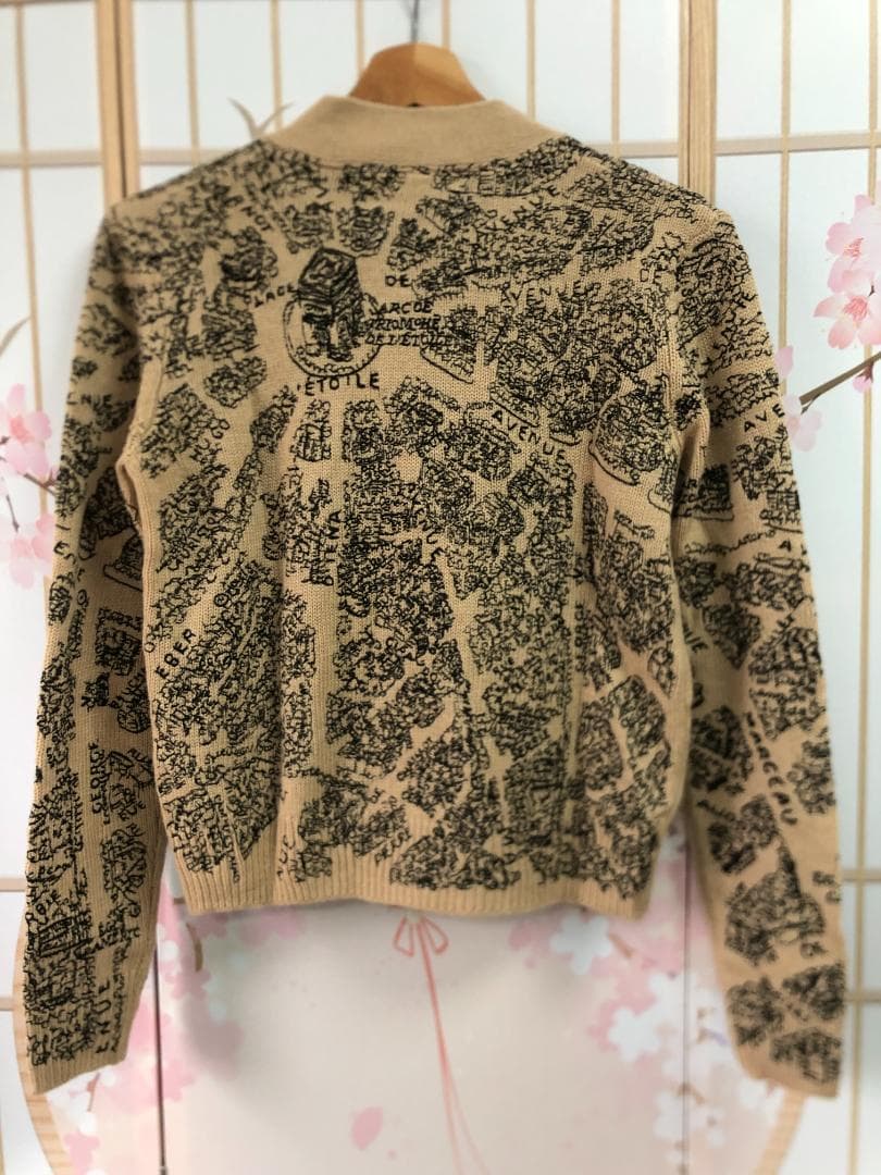 ニットセーター　レディース　ブラウン　長袖　コート　綺麗