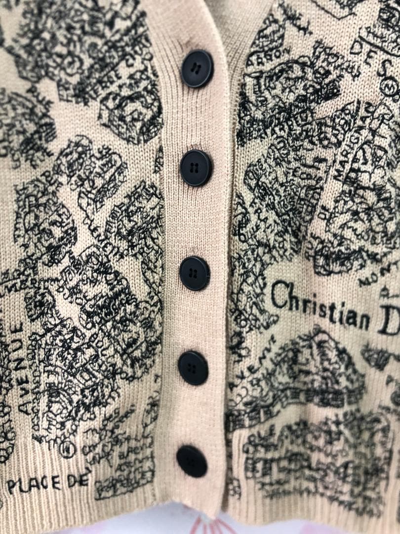 ニットセーター　レディース　ブラウン　長袖　コート　綺麗