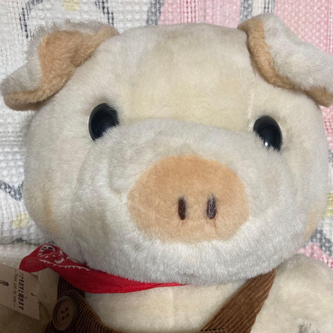 昭和レトロ　KH OIKE ぶた　大きなぬいぐるみ COTTON FIELD