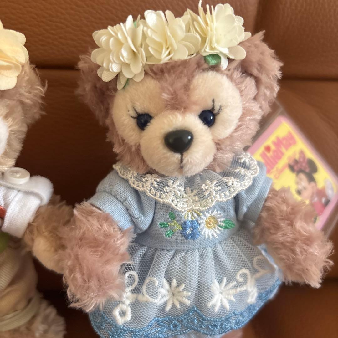 ダッフィー シェリーメイぬいぐるみバッジ スプリングインブルーム 新品 お顔厳選