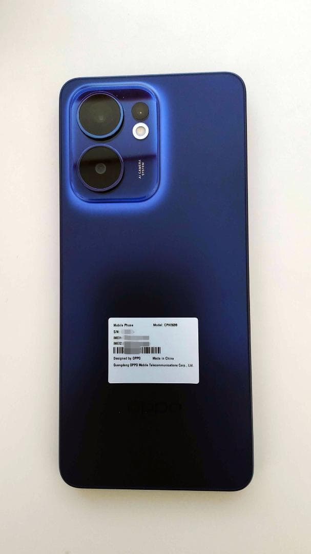 値下げしました。OPPO Reno13 A ルミナスネイビー【発売記念限定BOX