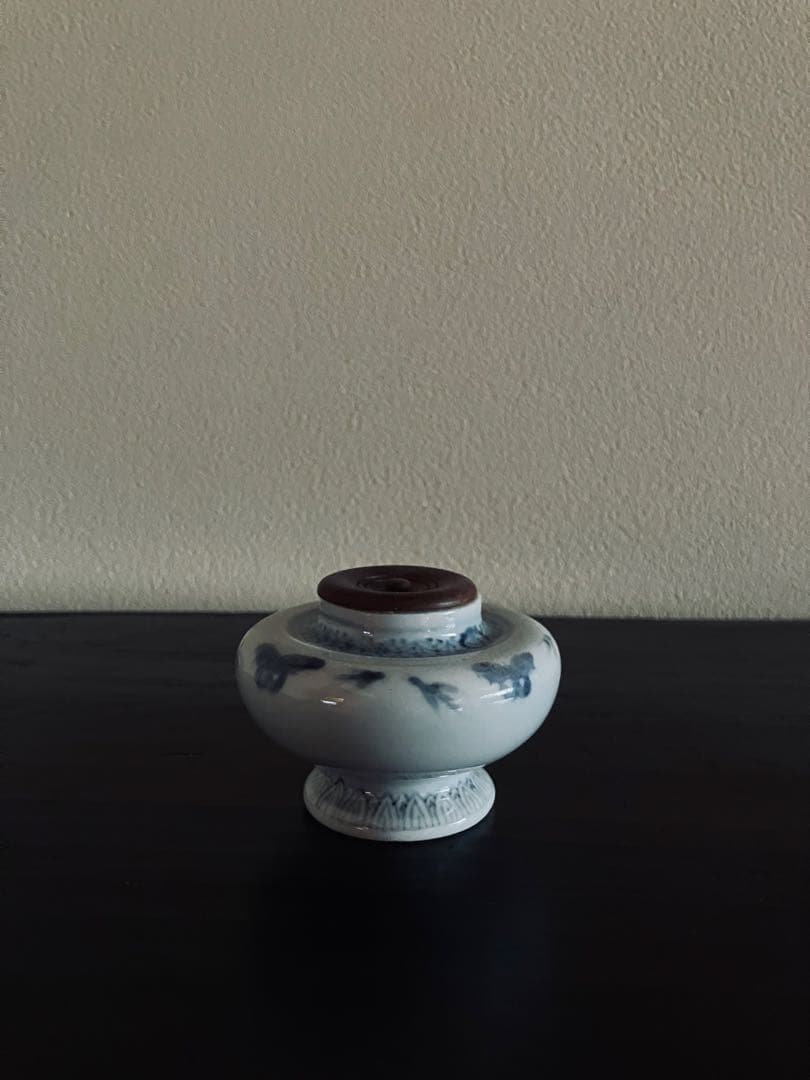 古伊万里 染付 茶入