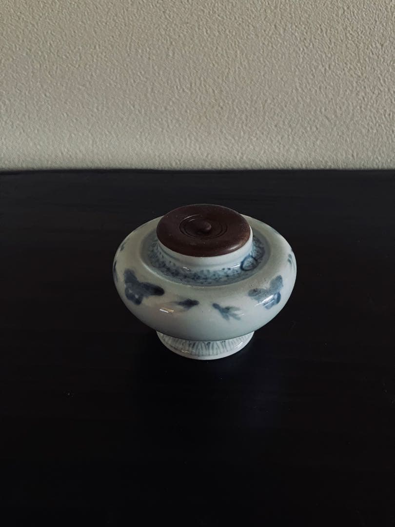 古伊万里 染付 茶入