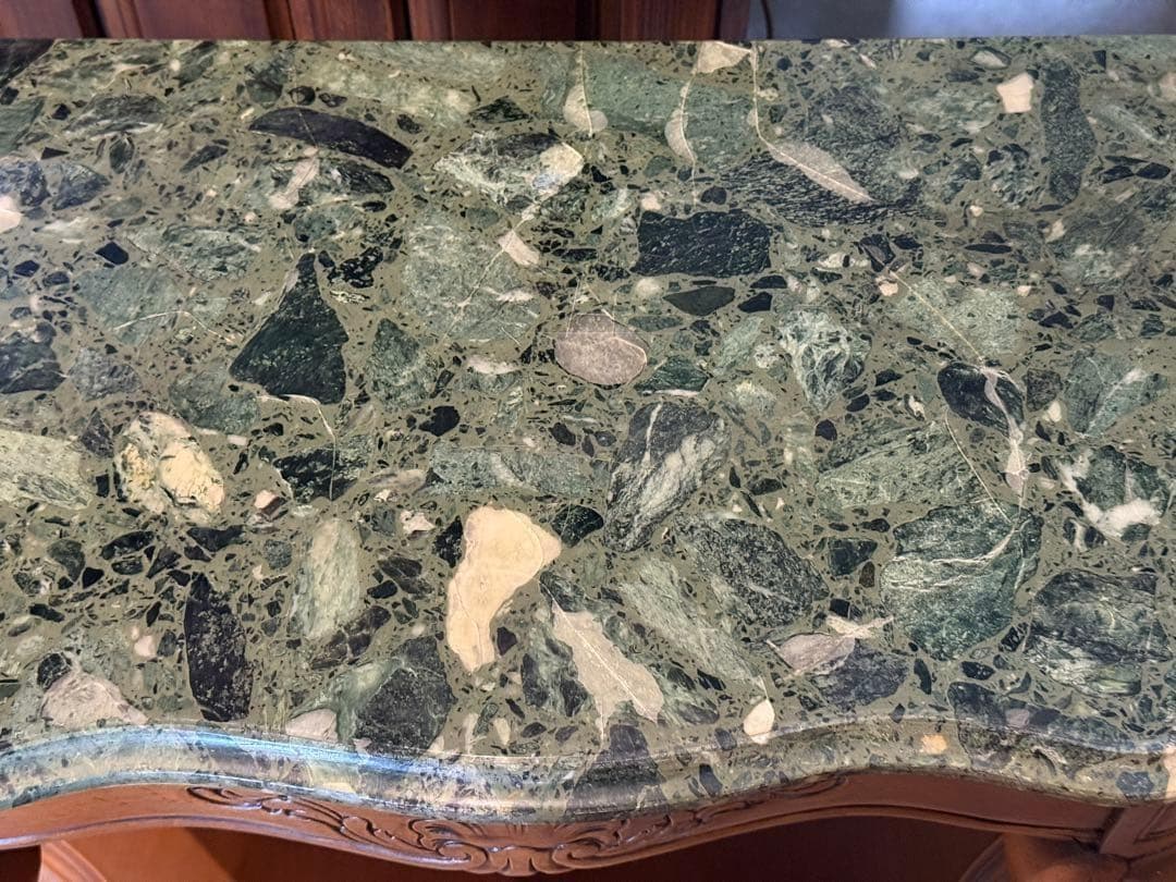 大理石　コンソール　ワイドテーブル　猫脚　クラシック　木彫　ヨーロピアン　nG