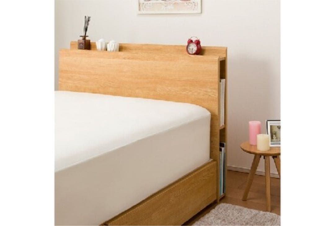 NITORI ニトリ 収納付き ベッドフレーム コンセント 棚 シングル