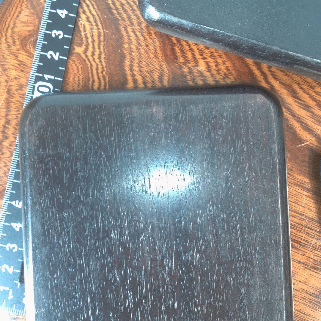 骨董６木製円形茶道具 蓋付き 約10cm