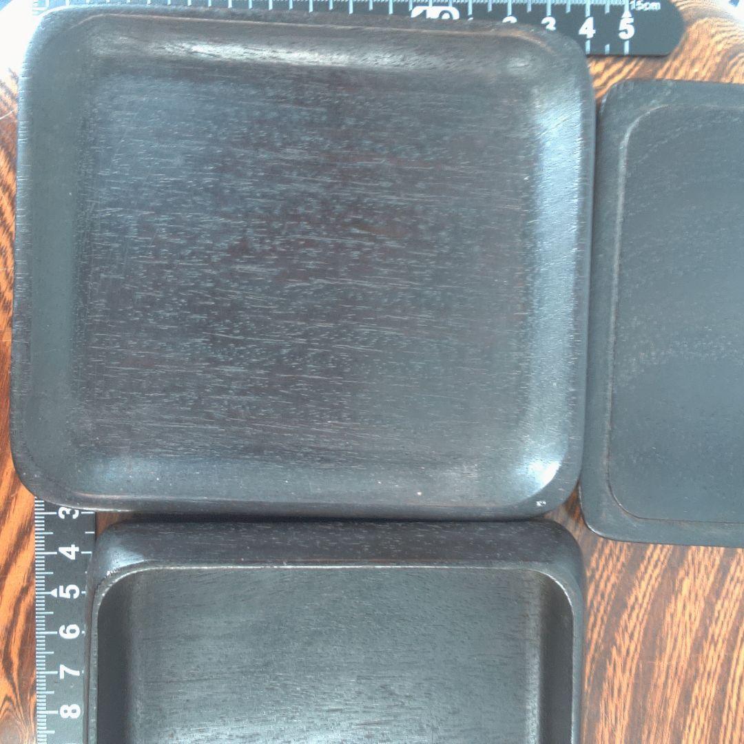 骨董６木製円形茶道具 蓋付き 約10cm