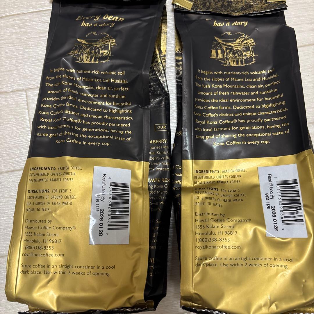 KONA100% ロイヤルコナコーヒー（粉）2袋