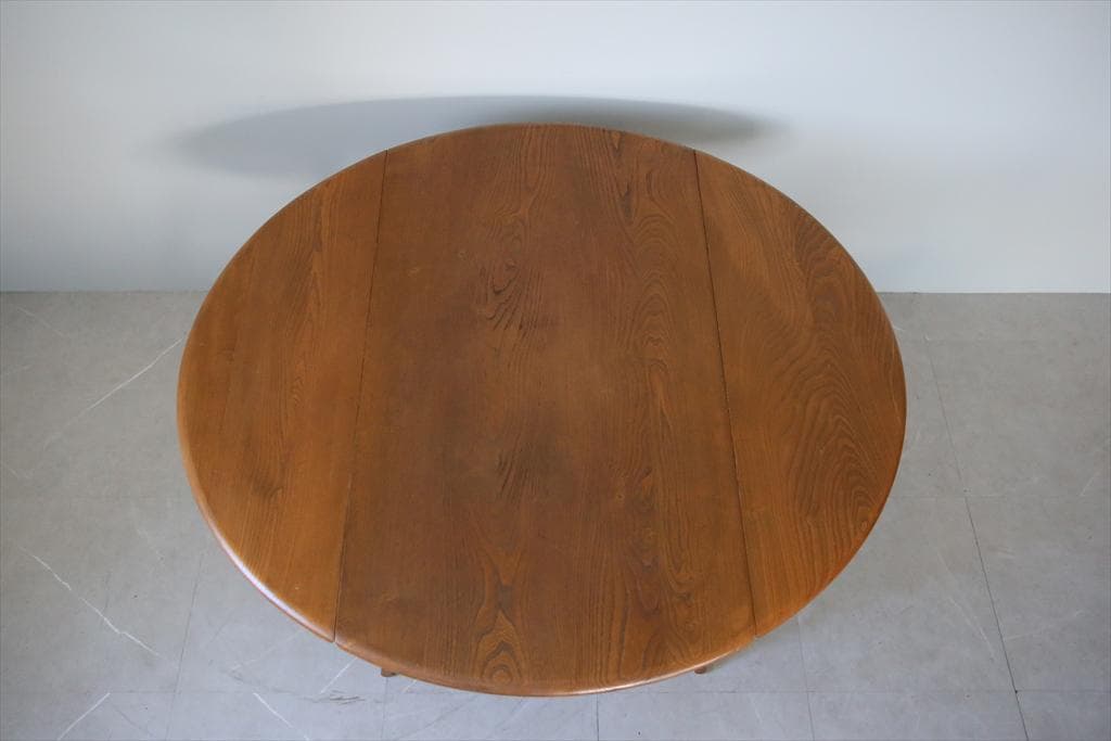 英国アンティークアーコールドロップリーフテーブル/ダイニング机(84-312)