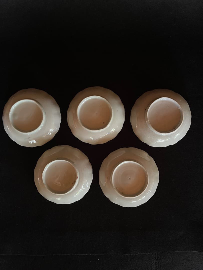 古伊万里　赤絵　豆皿　5枚揃え