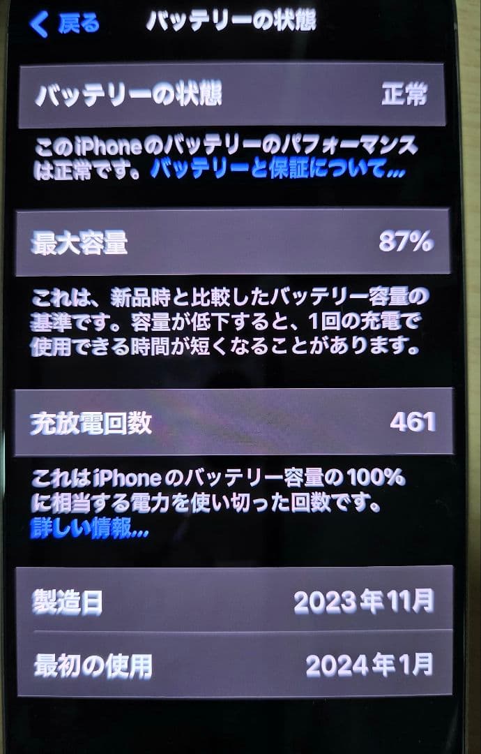 美品　Apple iPhone 15 Pro