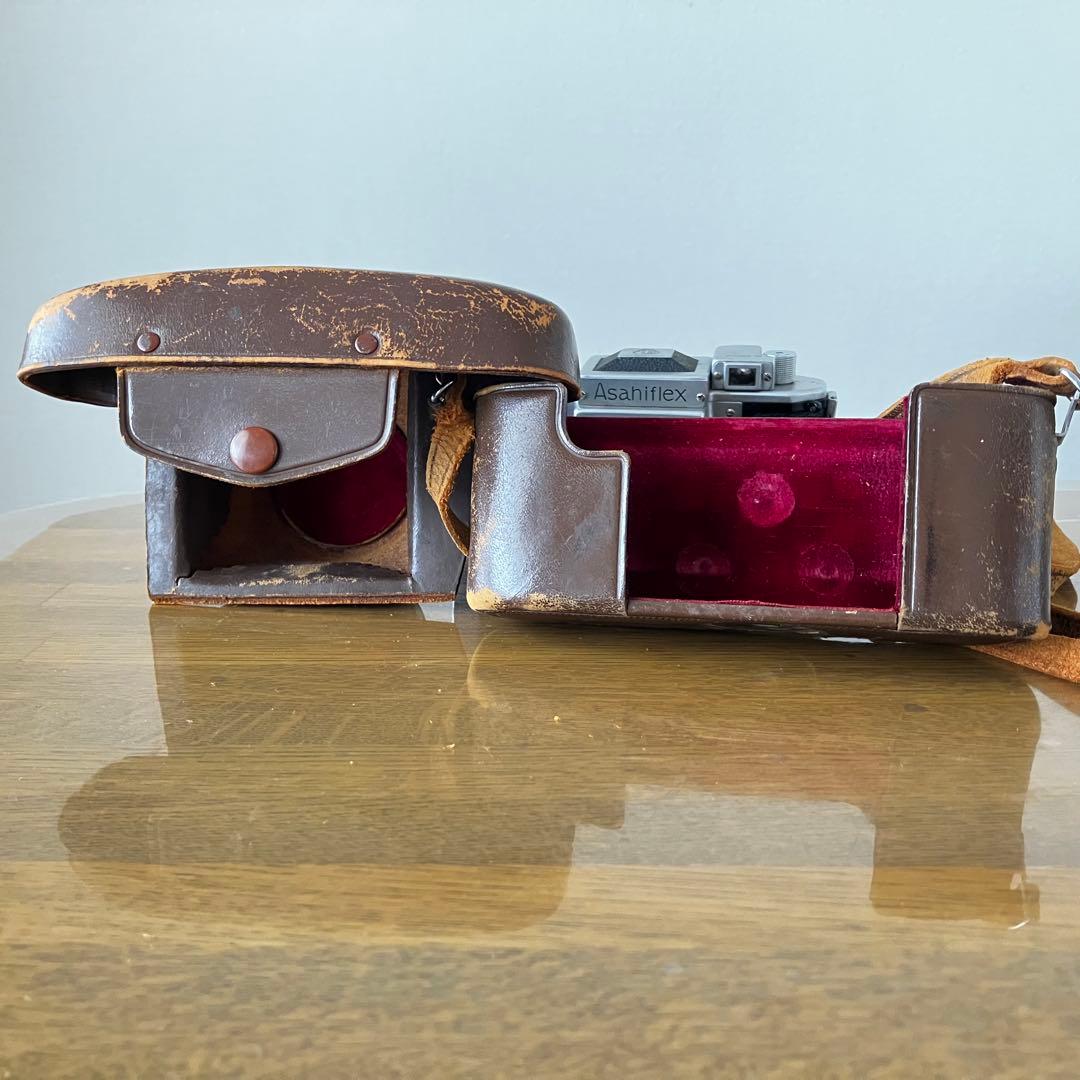 Asahiflex アサヒフレックス 一眼レフカメラ　革ケース付き