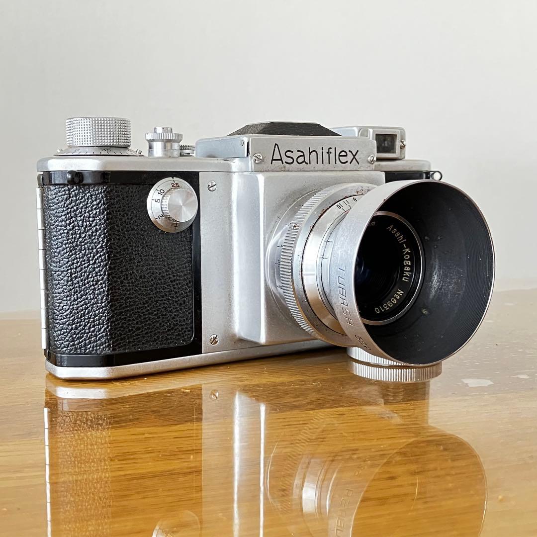 Asahiflex アサヒフレックス 一眼レフカメラ　革ケース付き