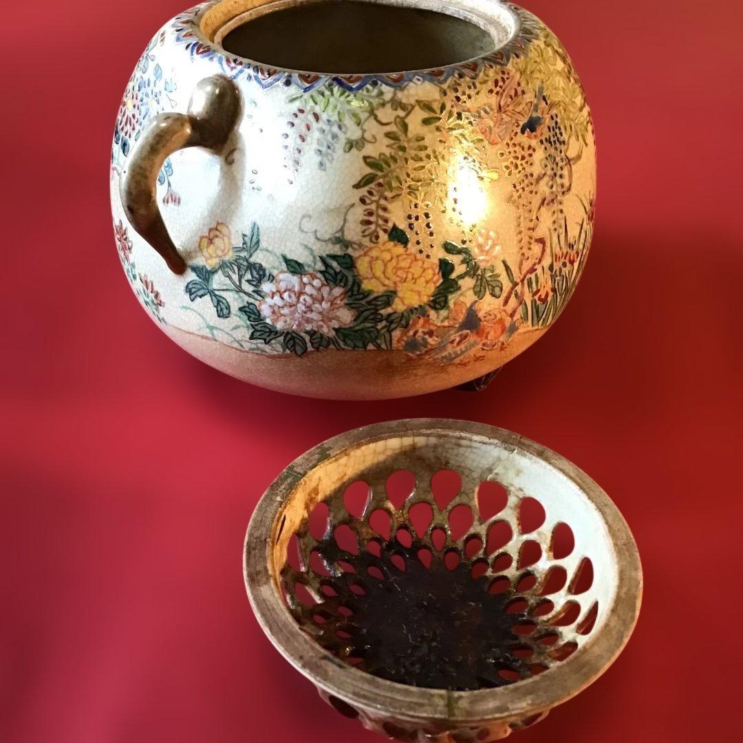 野々村仁清　香炉　時代物