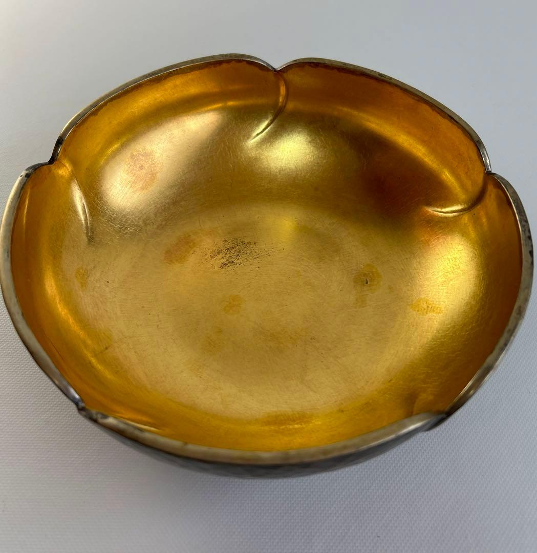 更にx8値下げ！金谷五郎三郎　内金張り錺鋳菓子器（箸付）＜1100010a72＞