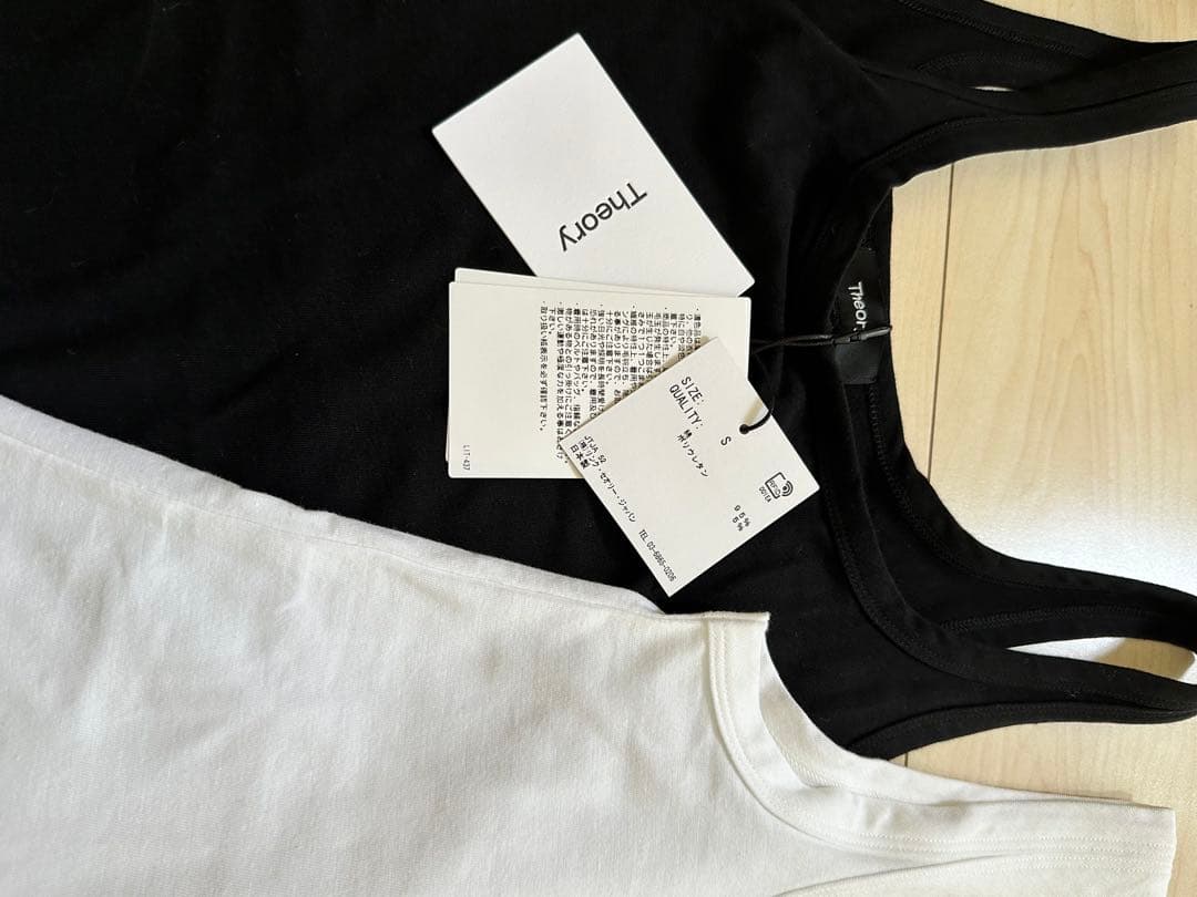 theoryタンクトップ ホワイト ブラック セット