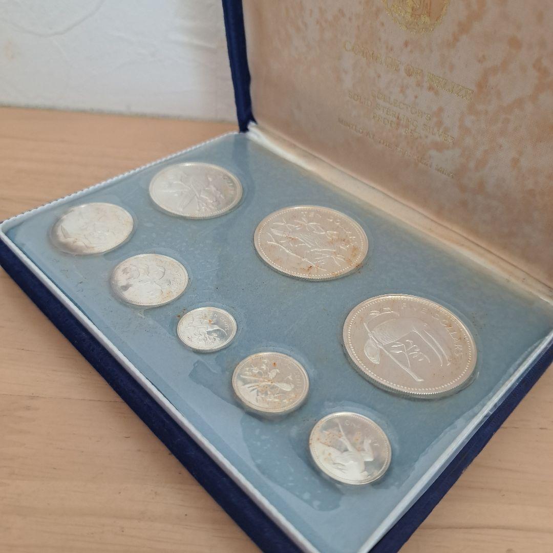 モ*ー様 1974年　ベリーゼ国　新貨幣　プルーフセット　熱帯鳥