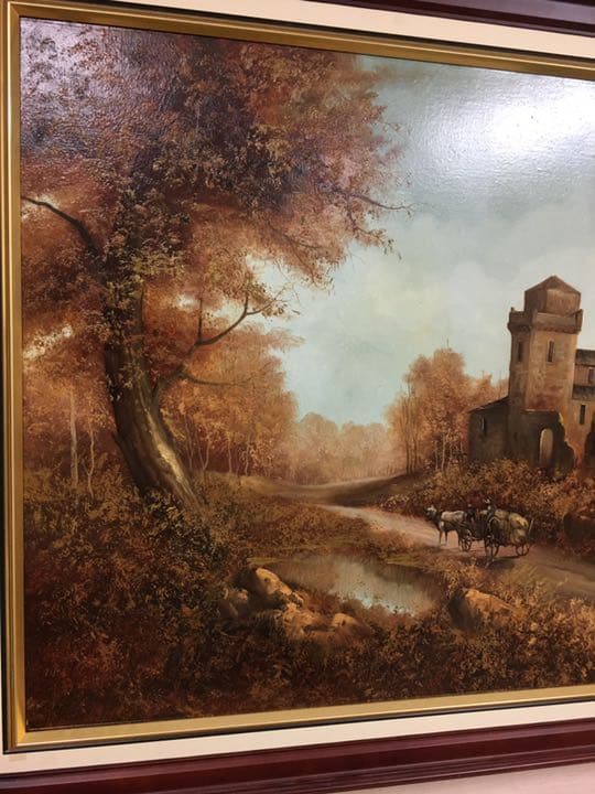 油絵原画 直筆(手描き)肉筆画 イタリアの画家オノフリオ