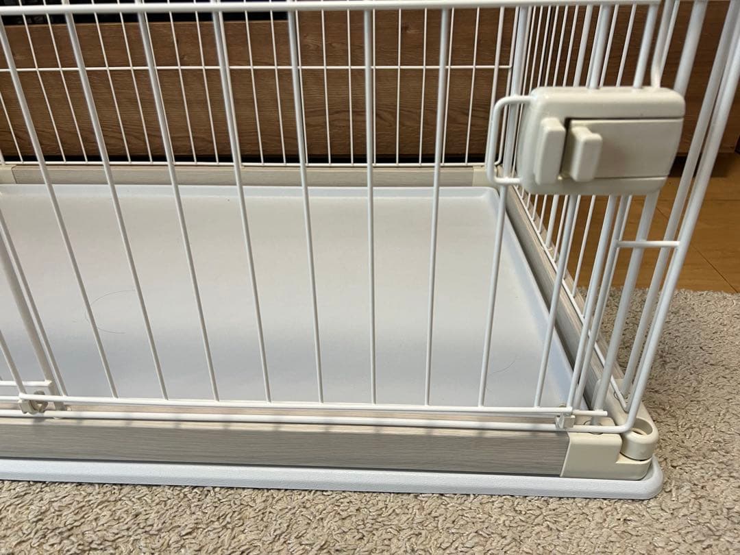 アイリスオーヤマ ウッディサークル ホワイト 小型犬用