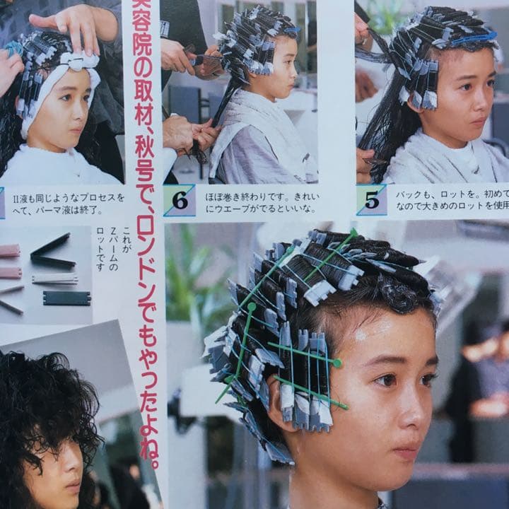 【画像確認用出品】明星 ヘアカタログ 87冬号 1987 本田美奈子 渡辺満里奈