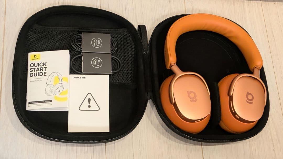 【美品】Baseus InspireXH1 オレンジ sound by BOSE