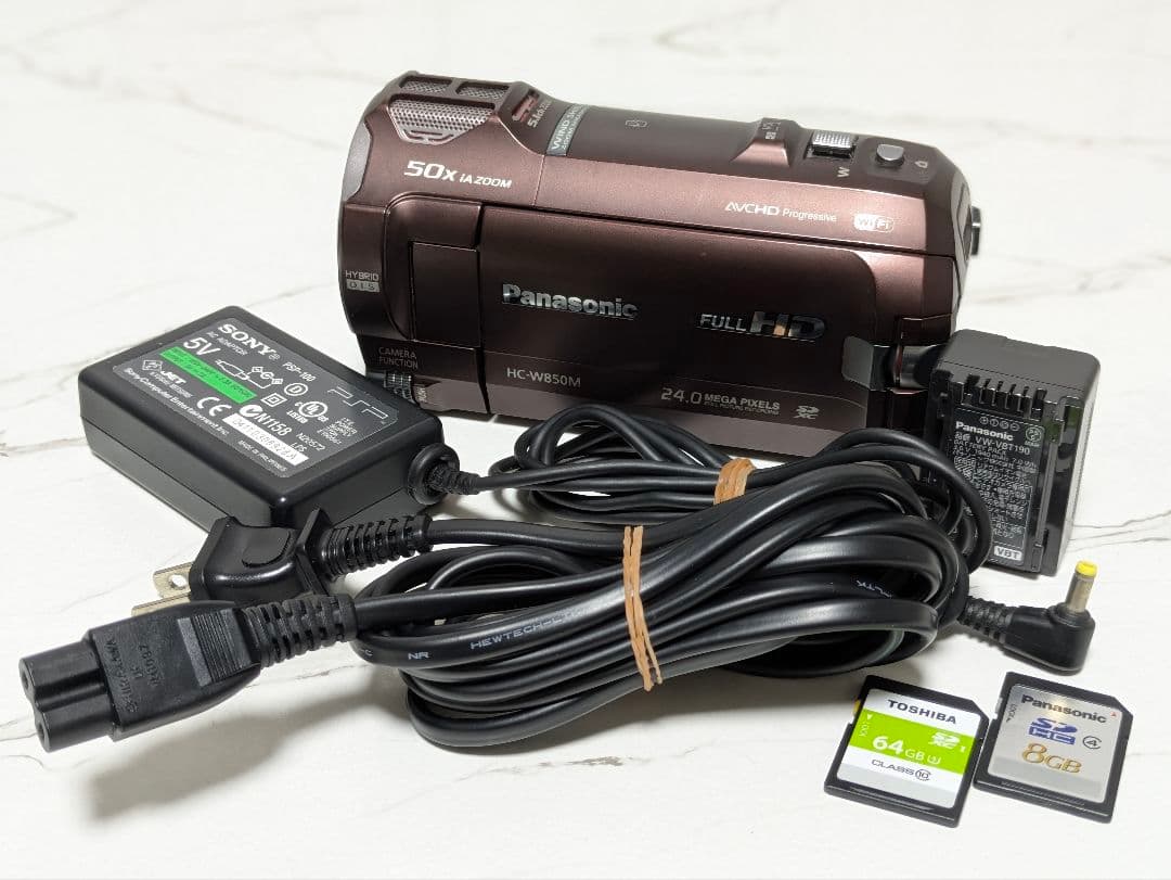 Panasonic　HC-W850M　Wi-Fi機能　SDカード付き