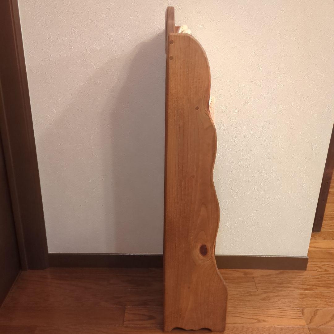 カントリー家具　木製　スリッパラック ハート