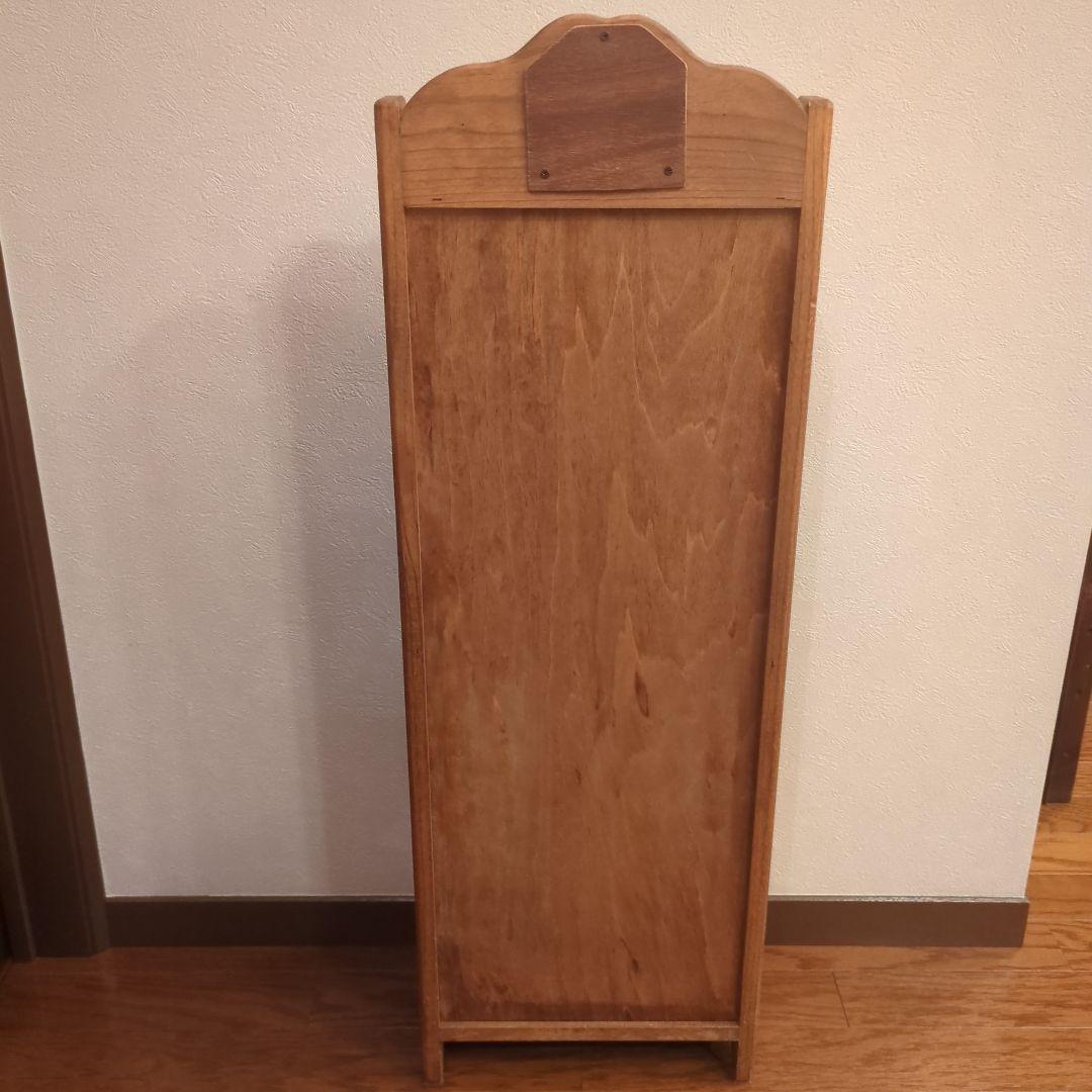 カントリー家具　木製　スリッパラック ハート