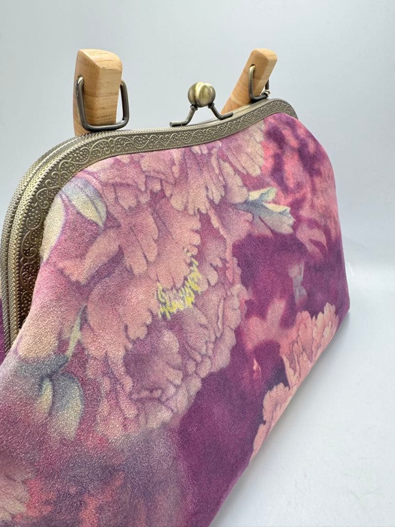 ハンドメイド　大きながま口バッグ　2点セット#489