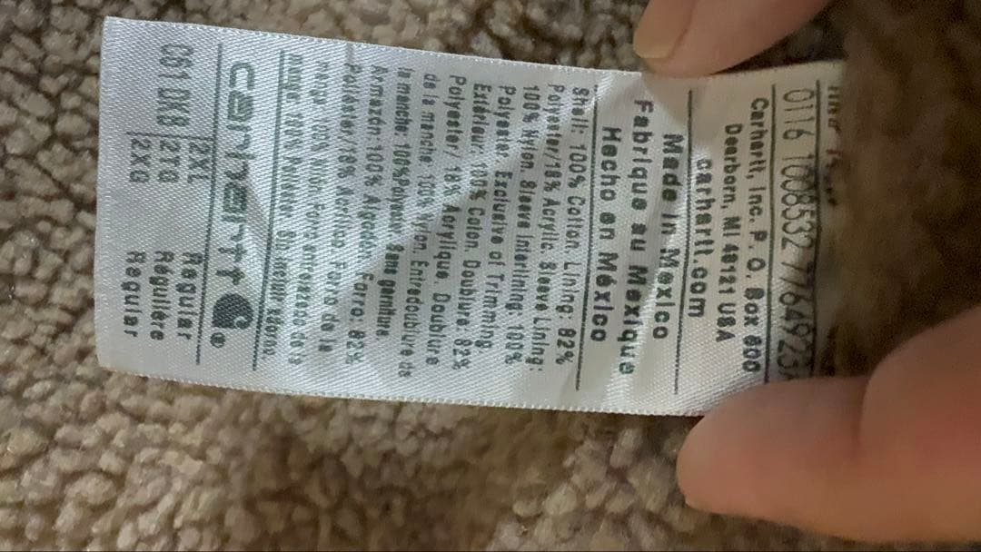 Carhartt ダークブラウン ジャケット 2XL