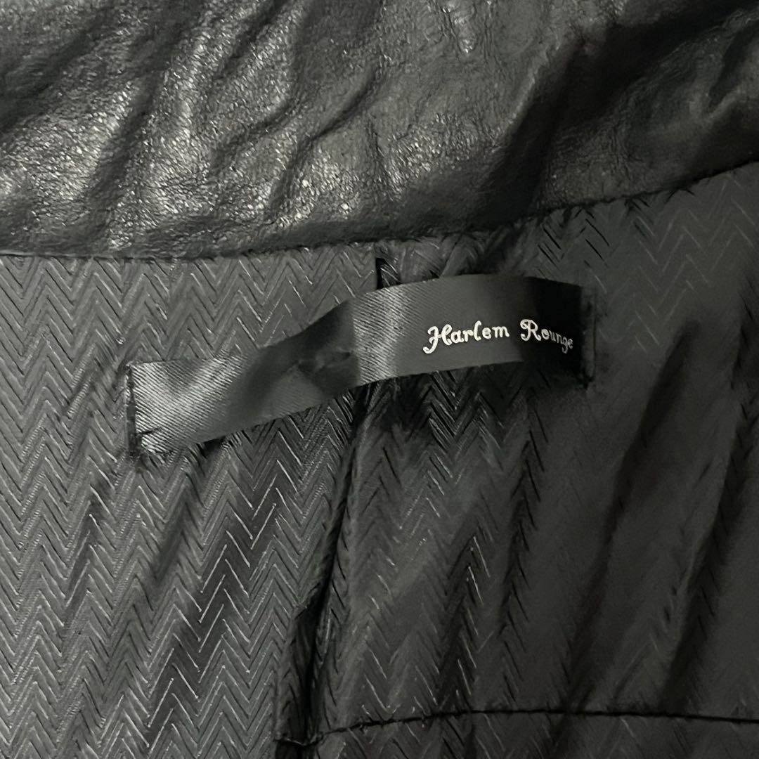 Y2K grunge real leather シワ加工　お兄系 平成初期 L