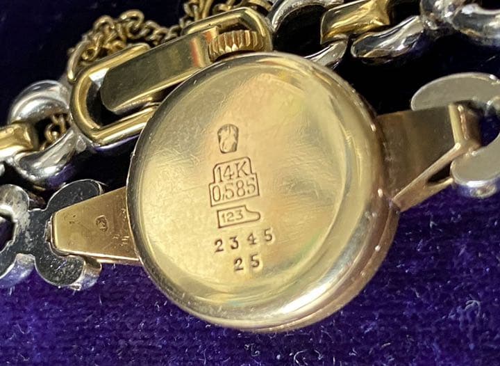 ビンテージ　NOREXAの南京虫　14金時計