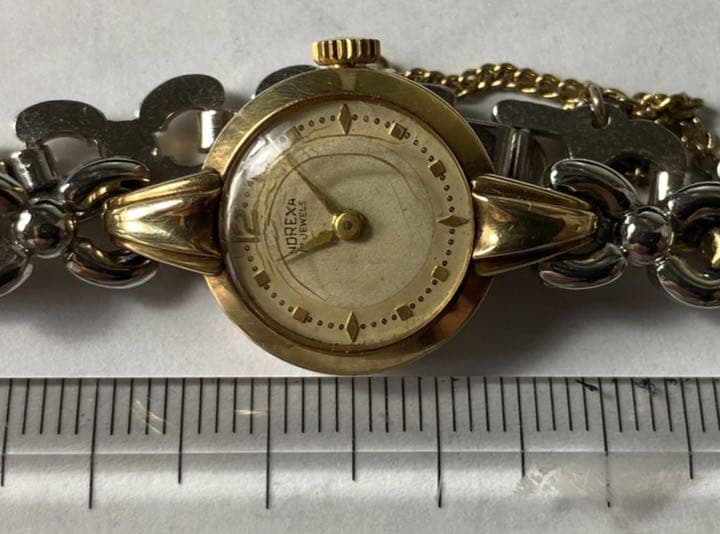 ビンテージ　NOREXAの南京虫　14金時計