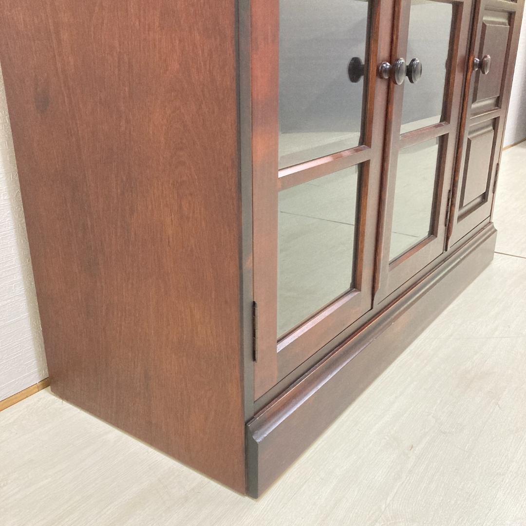 和光　北海道　民芸　キャビネット　サイドボード　椛材　カバ