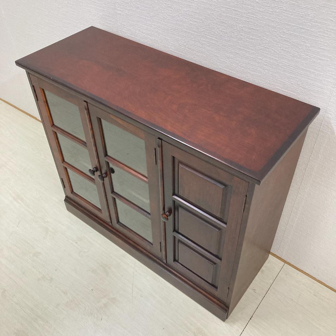 和光　北海道　民芸　キャビネット　サイドボード　椛材　カバ