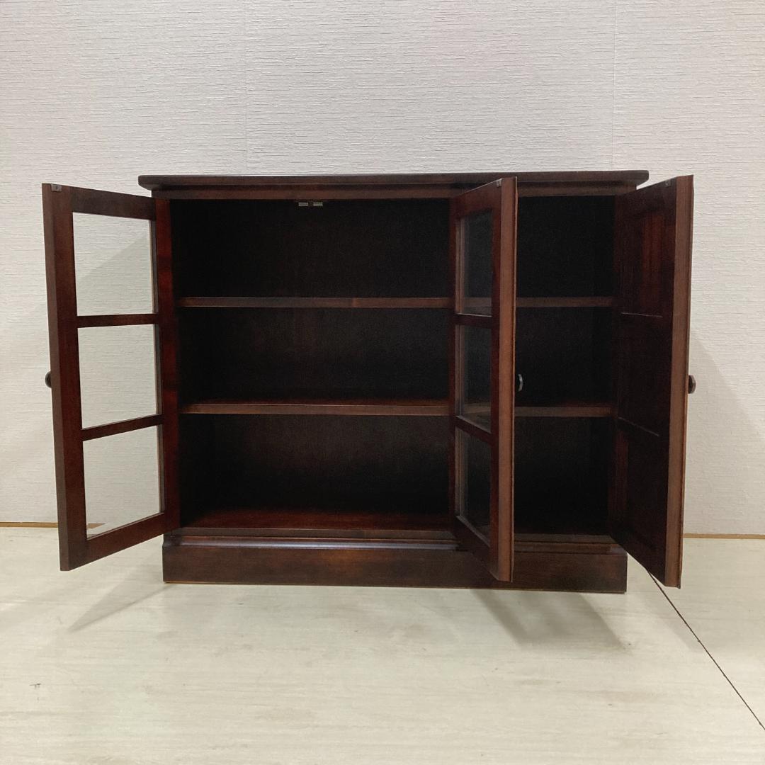 和光　北海道　民芸　キャビネット　サイドボード　椛材　カバ