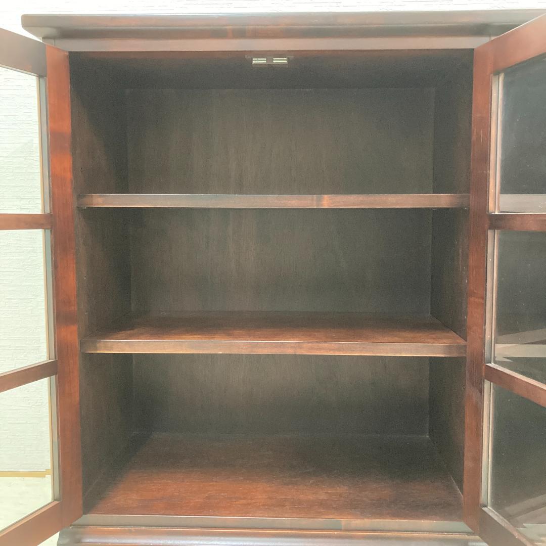 和光　北海道　民芸　キャビネット　サイドボード　椛材　カバ