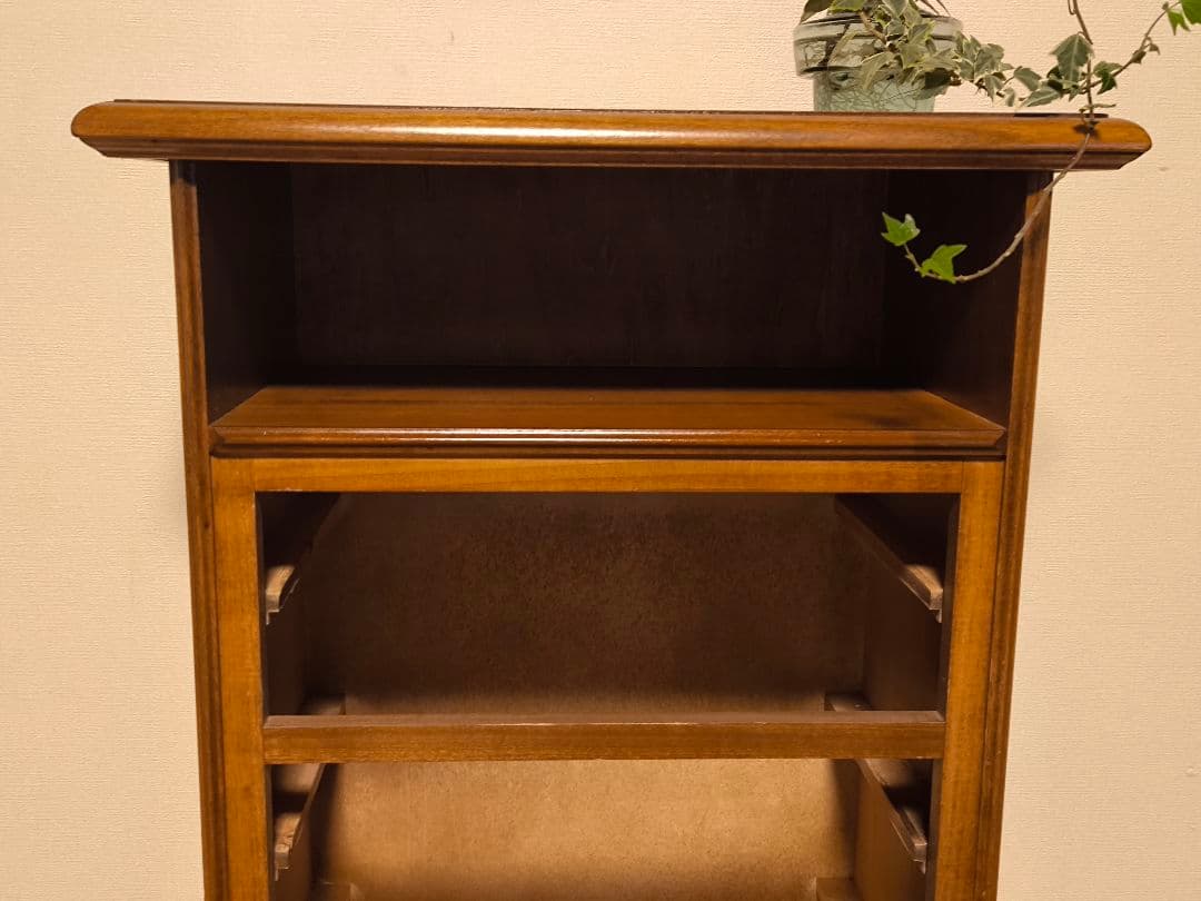 モービルハウス　イタリア家具　電話台　3段チェスト　象嵌　アンティーク　花台