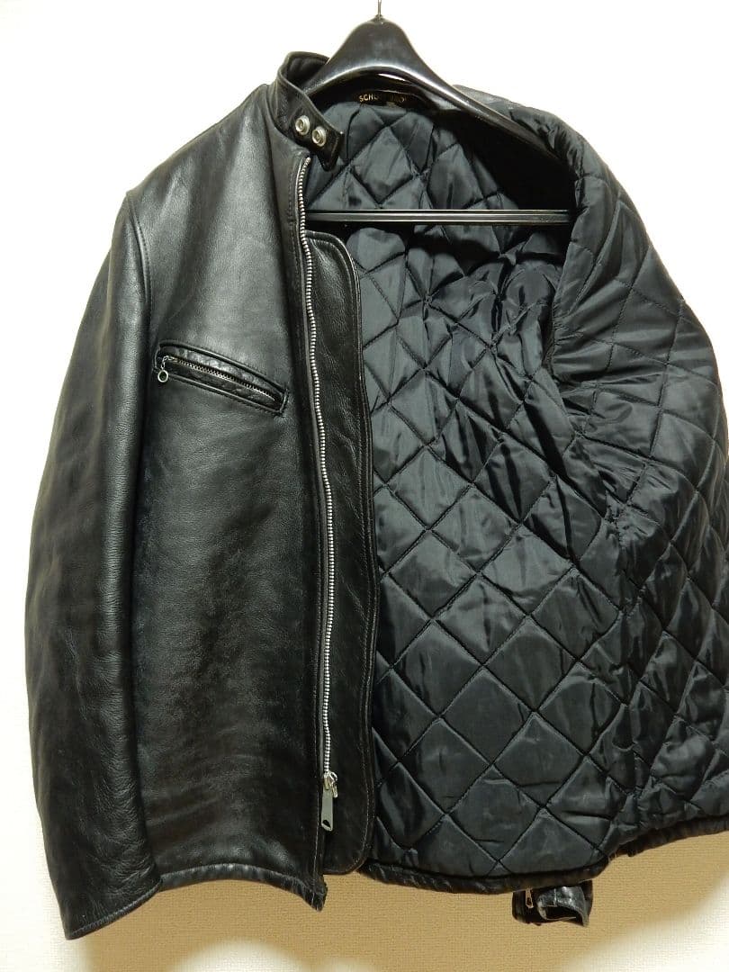 TALONジップ！逆ハの字！人気サイズ38！ショット641XXレザーシングル