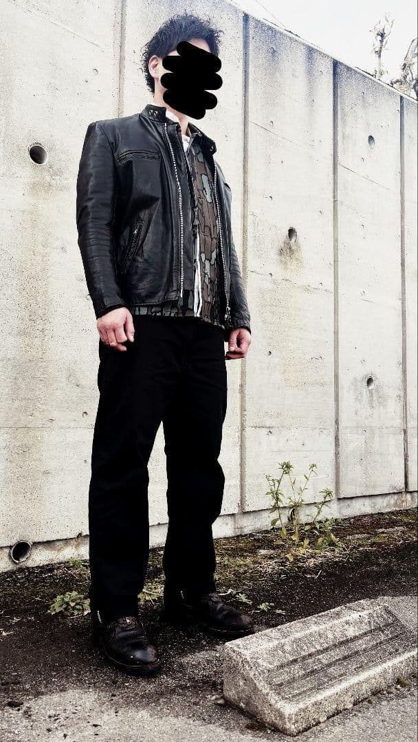 TALONジップ！逆ハの字！人気サイズ38！ショット641XXレザーシングル