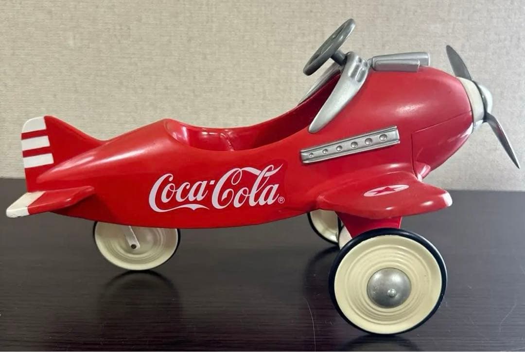 【希少】コカコーラ l Pedal Plane 飛行機　赤