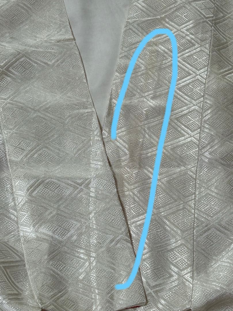 婚礼用振袖 掛下 比翼 白 オフホワイト☆結婚式 舞台衣装