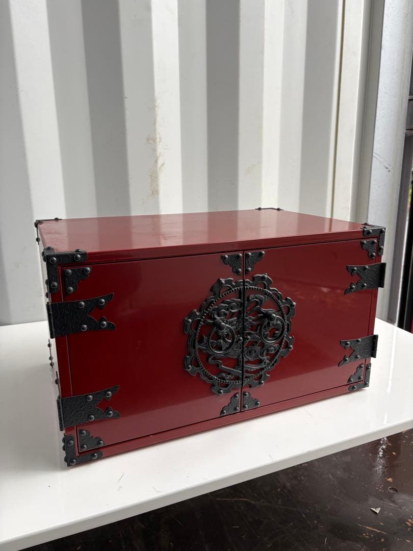 【極上品】時代風　赤家具　収納家具　送料無料