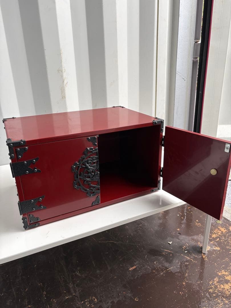 【極上品】時代風　赤家具　収納家具　送料無料