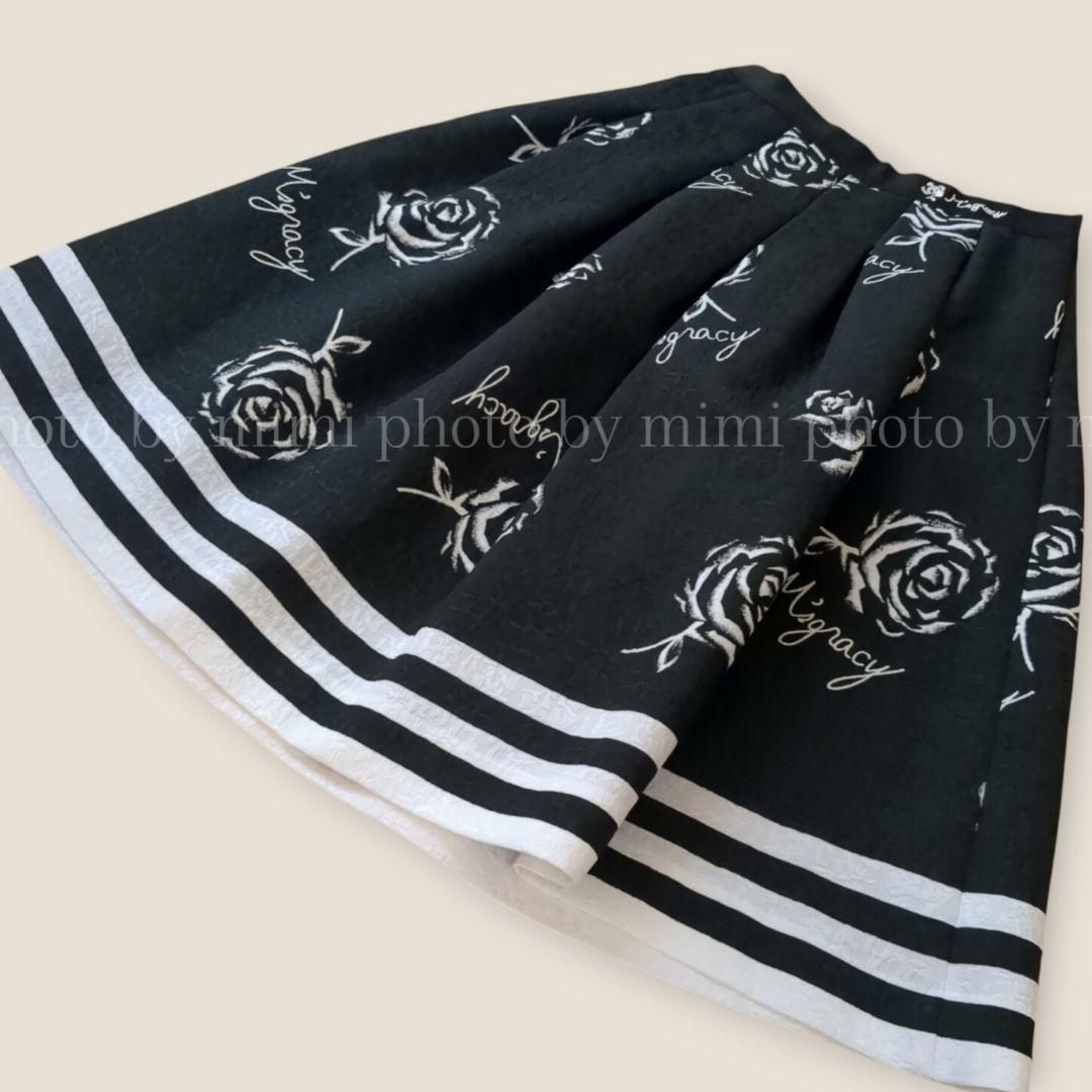 M'S GRACY*WEB掲載*フラワーロゴスカート