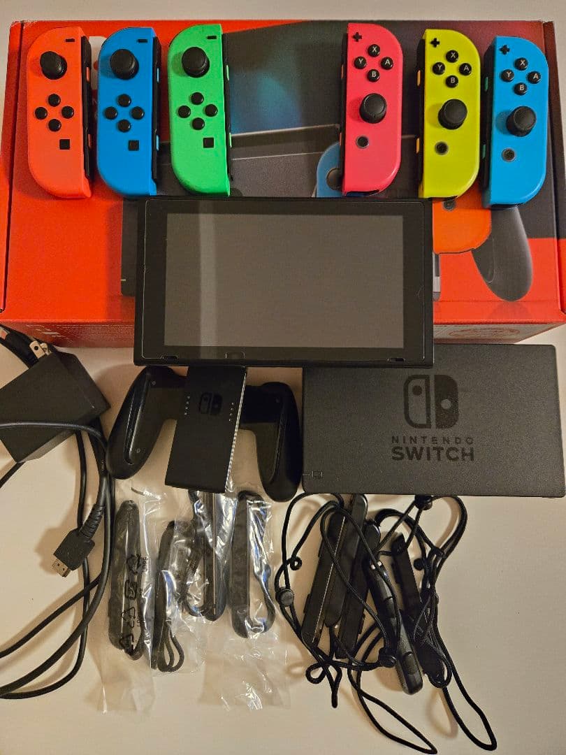 Nintendo Switch本体 ジョイコン6個付