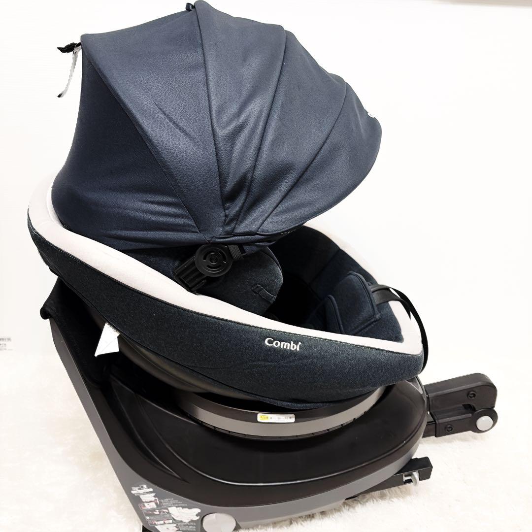 美品 Combi コンビ チャイルドシート　ISOFIX JJ800 ネイビー