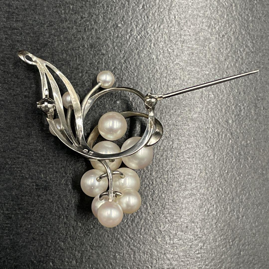 MIKIMOTOミキモト　パール　ブローチ　あこや真珠　7ミリ　11粒　MS刻印