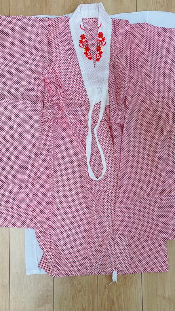 七五三用子供着物 女の子　7歳　正絹　アンティーク着物　130